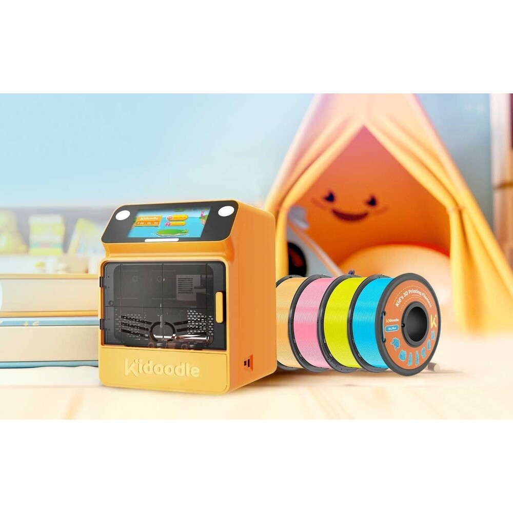New Kidoodle Minibox A1 3D Printer For Kids - Upgrade Kit, W Extras